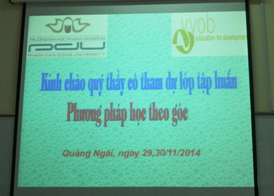 Tập huấn nhân rộng `Phương pháp học theo góc` (lớp thứ hai)
